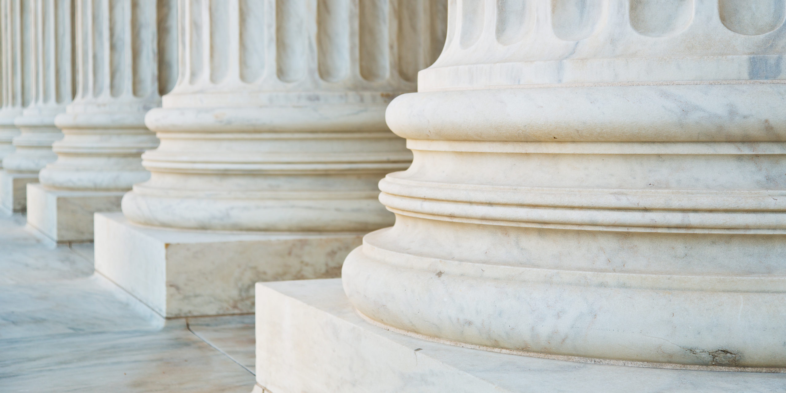 Architectural columns representing content pillars